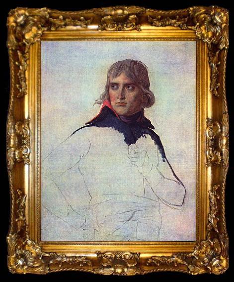 framed  Jacques-Louis David Portrait of General Napoleon Bonaparte, ta009-2